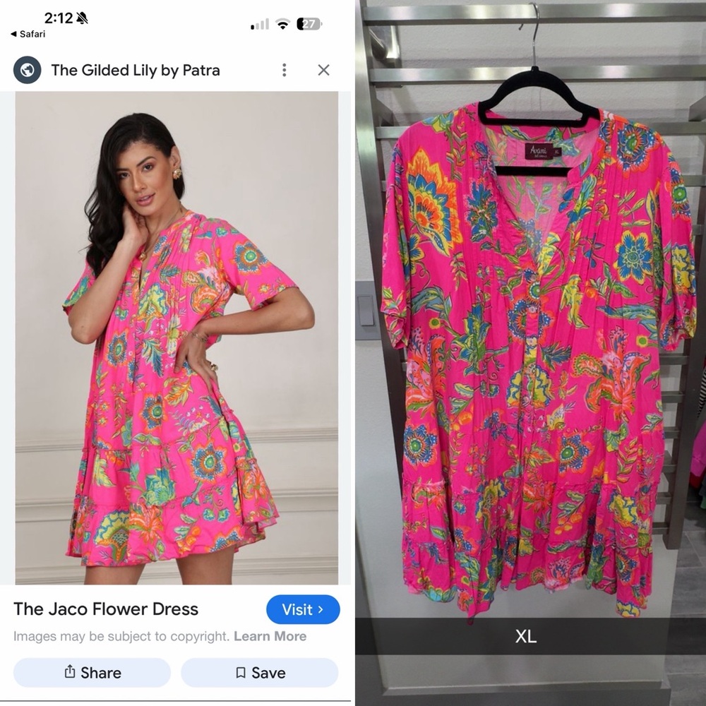 Pink Floral Jaco Dress